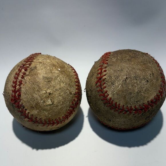 Vintage Baseballs with Red Stitching - Picture 2 of 5